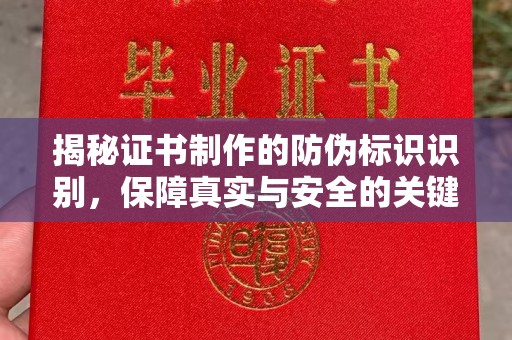 天镇揭秘证书制作的防伪标识识别，保障真实与安全的关键