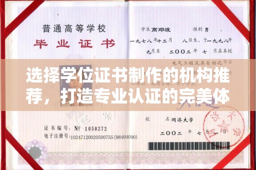 天镇选择学位证书制作的机构推荐，打造专业认证的完美体验