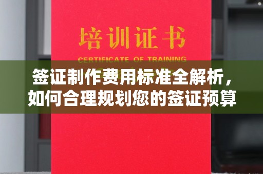 天镇签证制作费用标准全解析，如何合理规划您的签证预算？